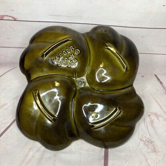 Haeger Relish Tidbit Tray Plate Pottery Vintage 8110 H Four Section Divided - Picture 5 of 7